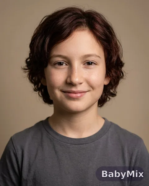 The same baby generated at 10 years old