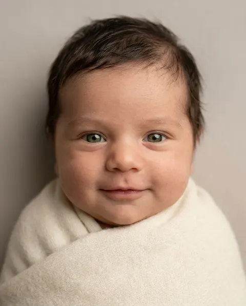 Verrassing: de baby van het stel als pasgeborene